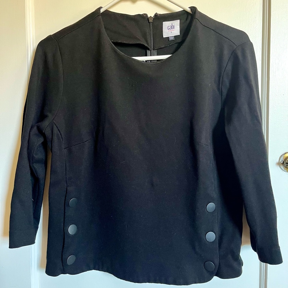 Cabi 3/4 Sleeve Military Influenced Top